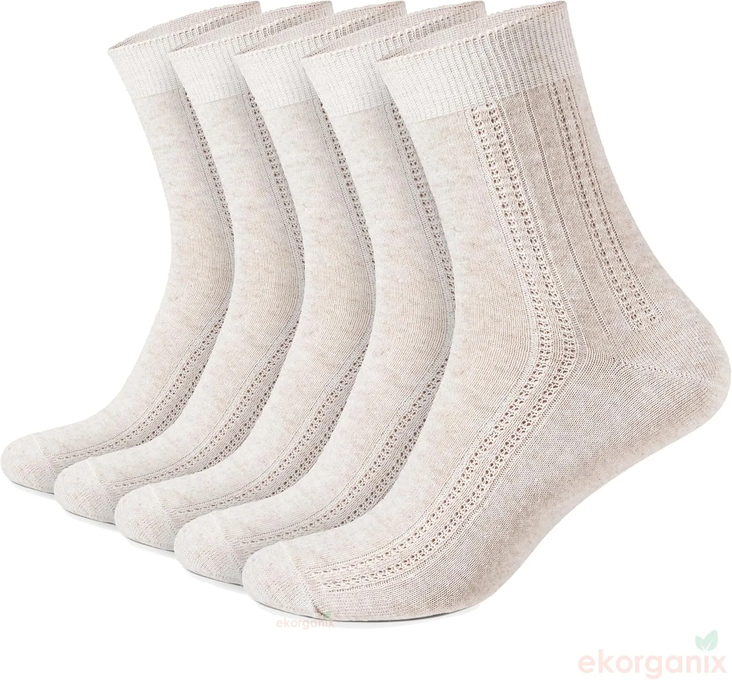 100% Pure Organic Linen Women's socks