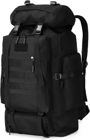 100L Outdoor Adventure Backpack, Expandable Oxford Hiking Rucksack, Large Travel Pack for Climbing, Camping, and Trekking, Multi-Compartment with Adjustable Fit