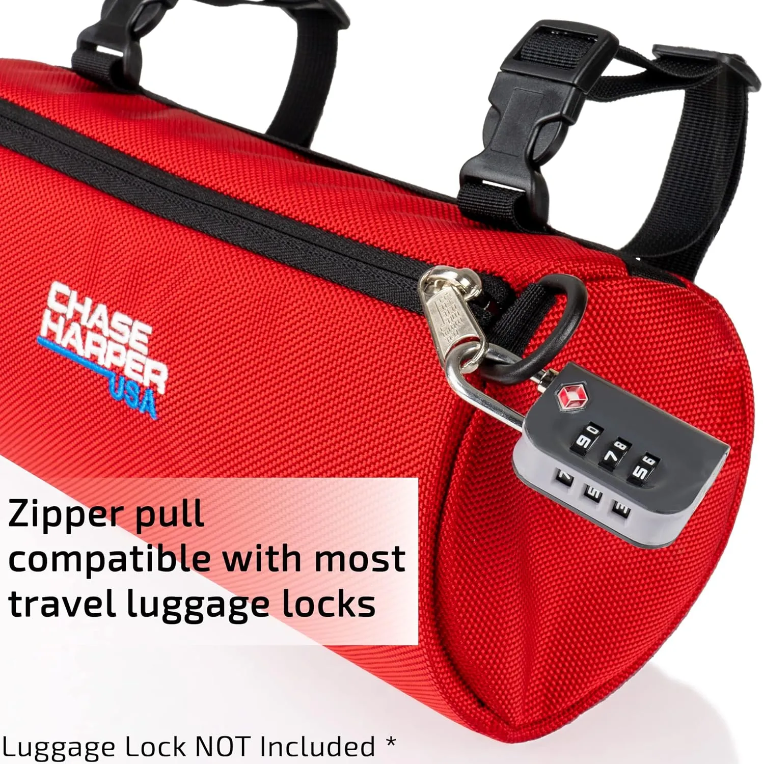 105000 Ruckus Barrel Bag - Highly Durable Industrial Grade Ballistic Nylon Exterior with Strong Thermoplastic Insert Full Length Zippered Opening - Red