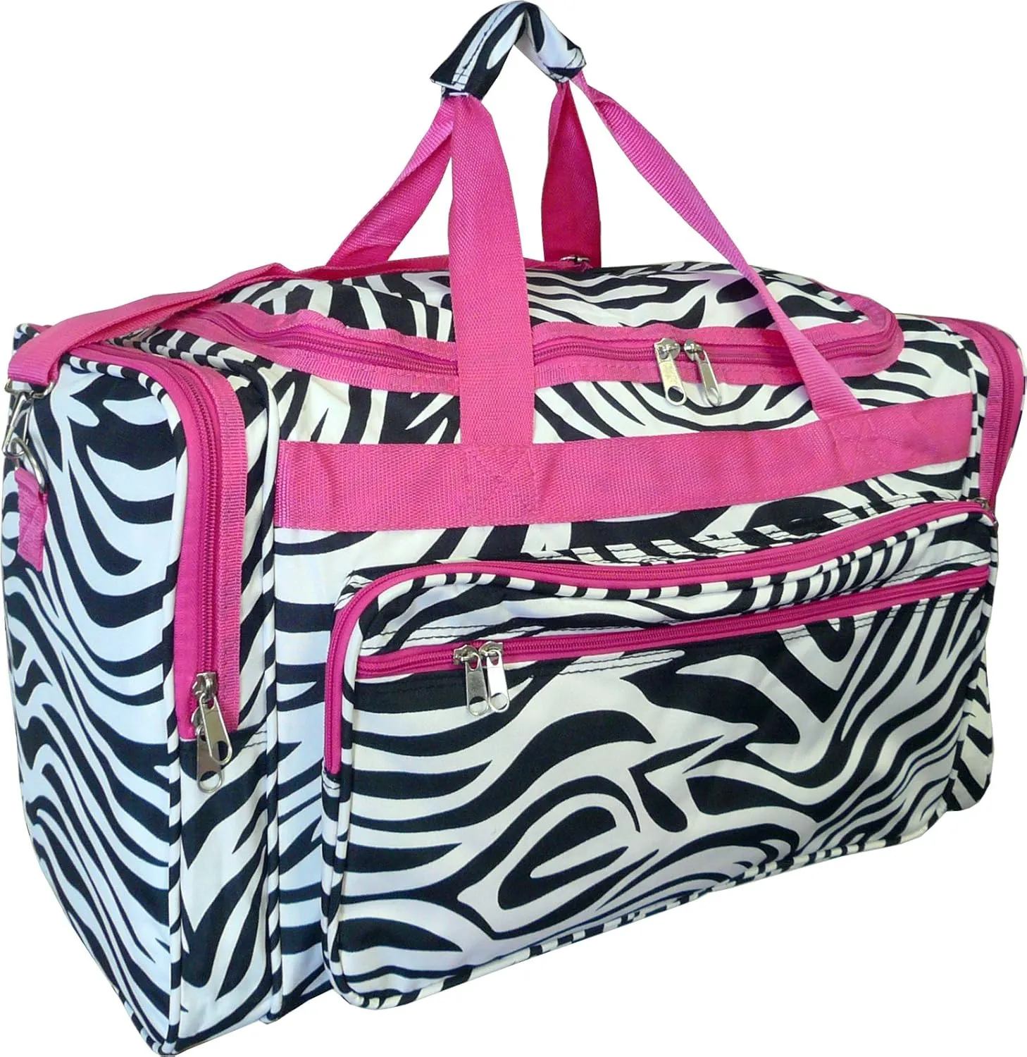 19" Women's Duffle Bag (Zebra-Pink)