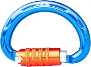 20KN Outdoor Climbing Carabiner Semi-Circle Auto Locking Carabiner Mountaineering Climbing Aluminum Clip Hook Climbing Climbing Carabiners Quickdraws