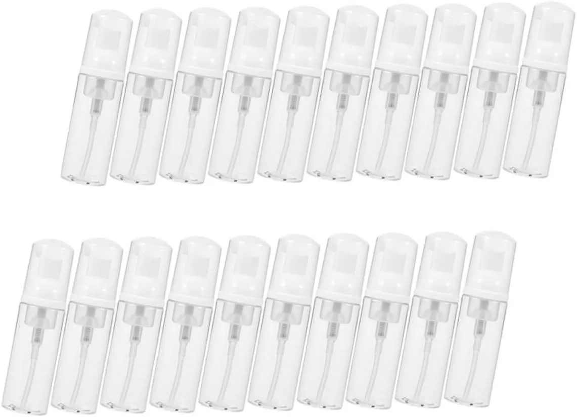 20Pcs Travel Foaming Soap Dispenser Pump Bottles Compact Mousse Bottles for Home Office Travel Easy to Fill Use for Hand Soap