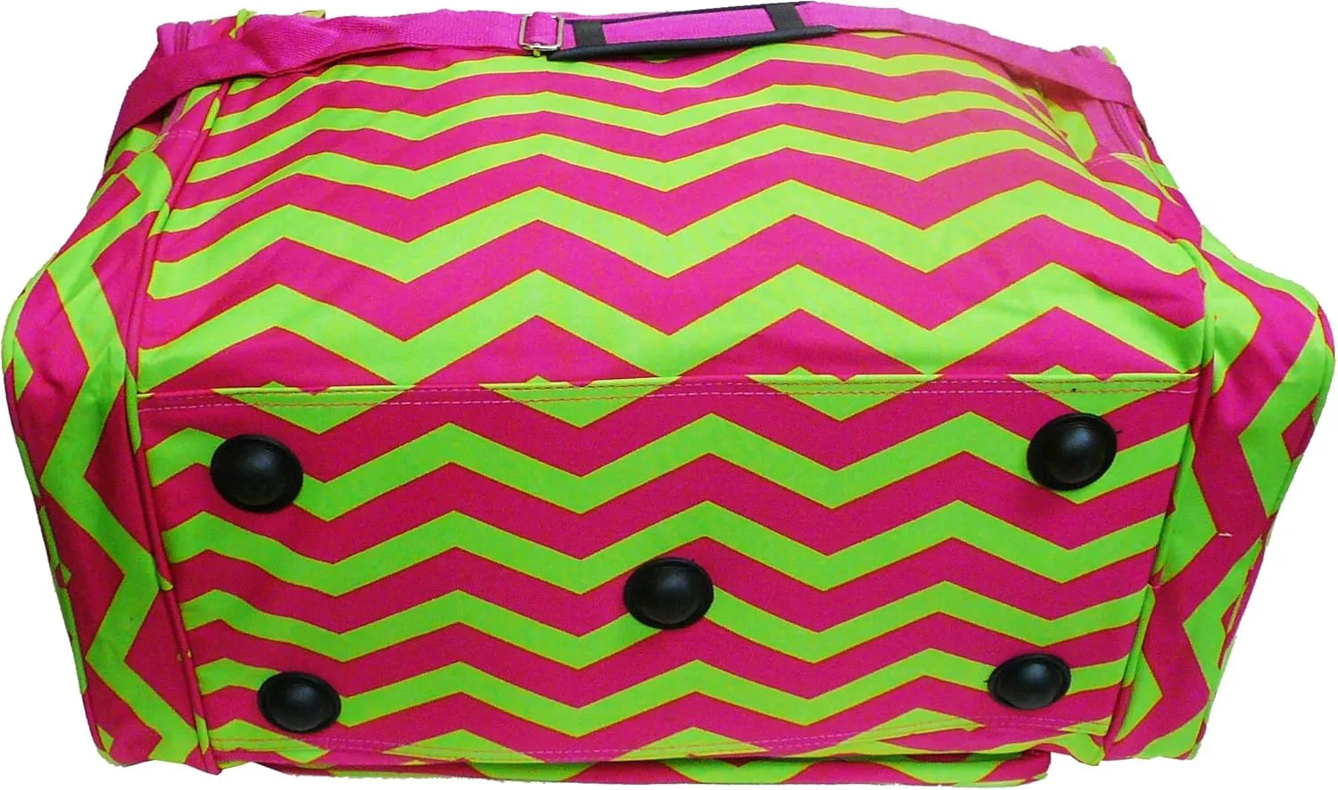 22" Women Fashion Duffel Bag (Chevron-Pink/Lime)