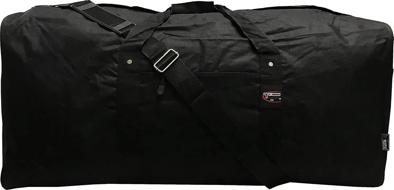 24''/30''/36''/42'' Square Jumbo Duffel /Cargo Bag /Suitcase /Tote Bag (24 inch), Black, (TS)