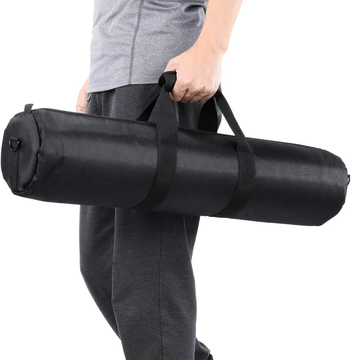 25in/65cm Tripod Carrying Case, Heavy Duty Nylon Bag with Shoulder Strap, Padded for Light Stand, Tripods, Monopods, Umbrellas, Softboxes, Boom Stand, Speaker Stands, Mic Stands