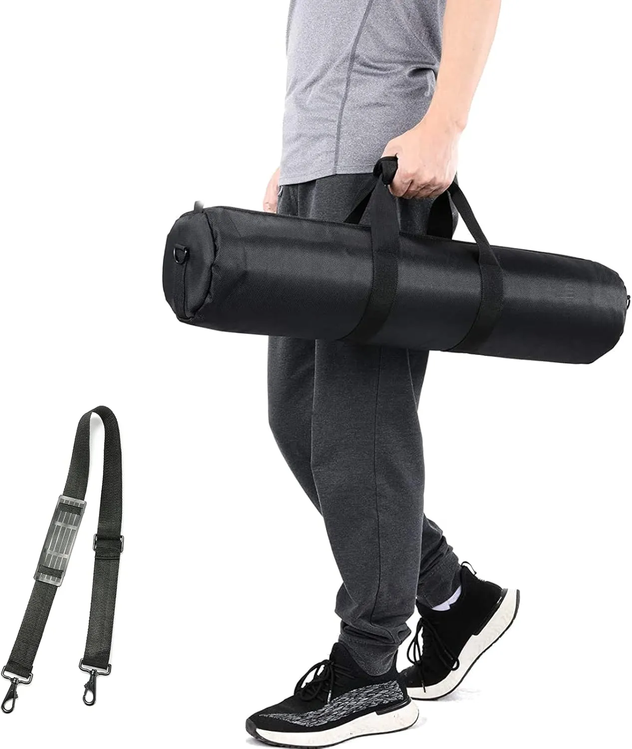 25in/65cm Tripod Carrying Case, Heavy Duty Nylon Bag with Shoulder Strap, Padded for Light Stand, Tripods, Monopods, Umbrellas, Softboxes, Boom Stand, Speaker Stands, Mic Stands