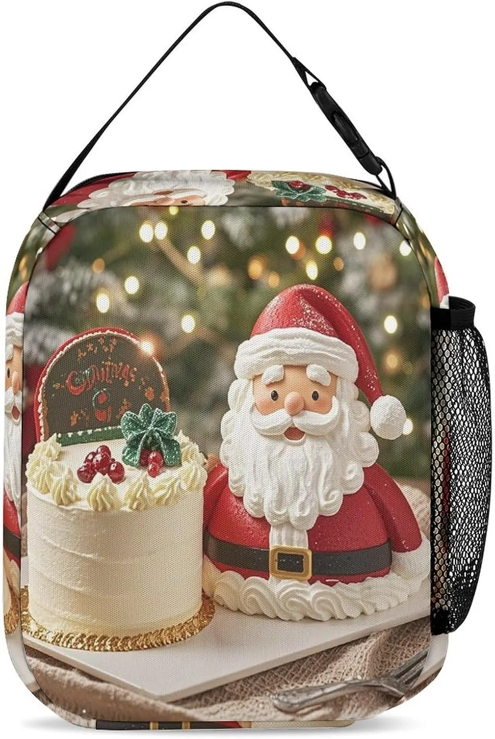 3-in-1 Backpack Lunch Bag Pencil Case Set, Lovely Cake Print Adjustable Shoulder Straps,Spacious Storage – Perfect for Work & Travel
