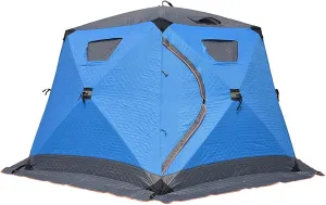 5-6 Person ?Large Space Ice Fishing Tent Winter Fishing Shelter Camping Padded Breathable Thickened Cotton Warm Tent