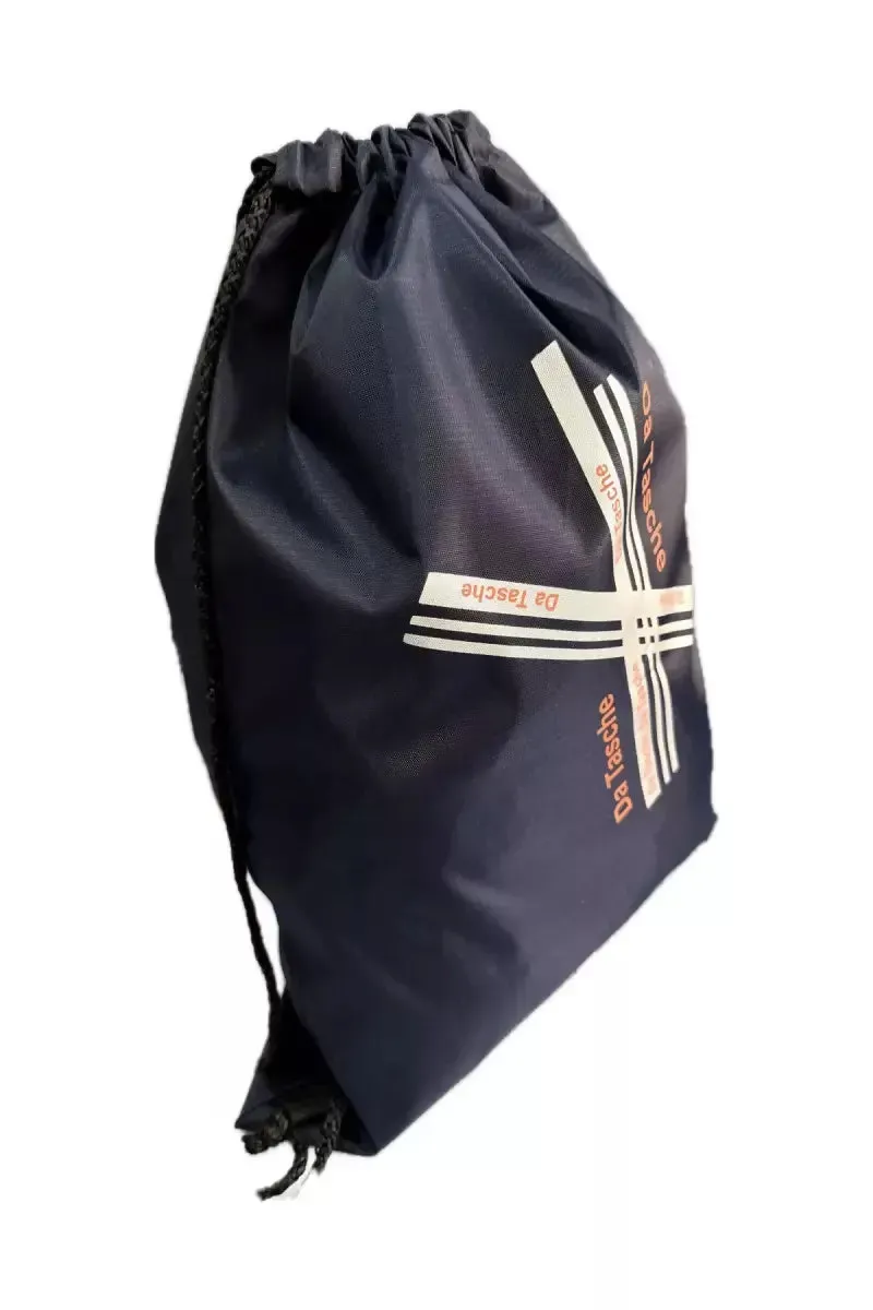 5 L Drawstring Backpack for Men - Navy Blue