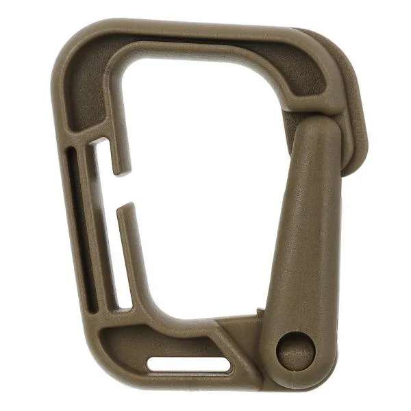 5pcs Outdoor High-Strength Nylon Carabiner for Molle Backpack Khaki