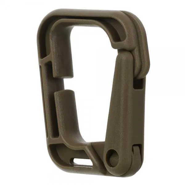 5pcs Outdoor High-Strength Nylon Carabiner for Molle Backpack Khaki