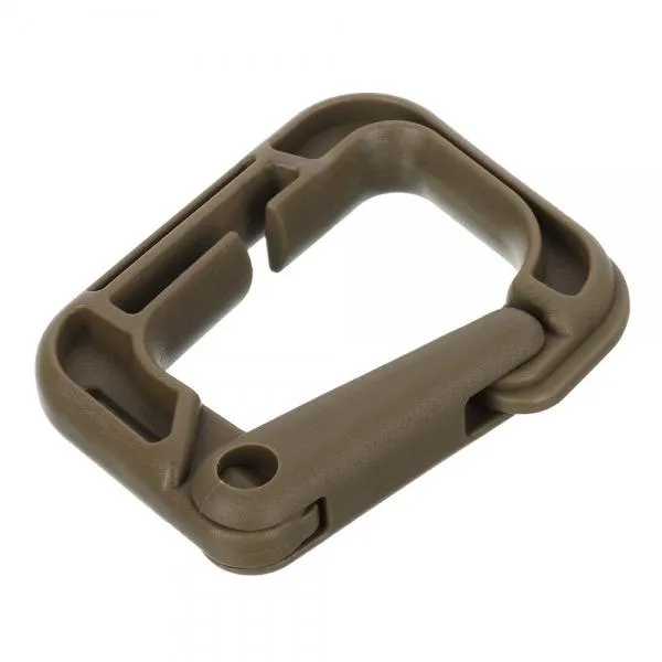 5pcs Outdoor High-Strength Nylon Carabiner for Molle Backpack Khaki