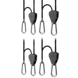 AC Infinity Heavy-Duty Adjustable Rope Clip Hanger - Two Pairs