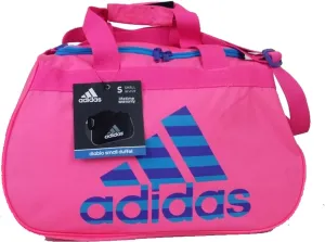Adidas Diablo II Duffel Gym Bag Luggage Solar Pink Blue Small