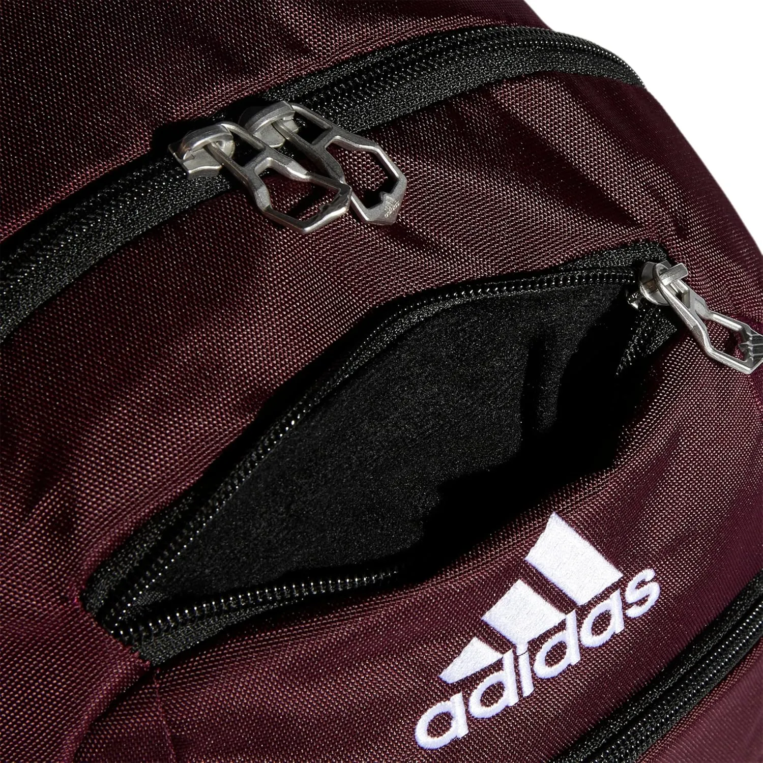 adidas Striker Sports Backpack for Soccer and More, Workout Bag for Men and Women, Team Maroon/Black/White, One Size