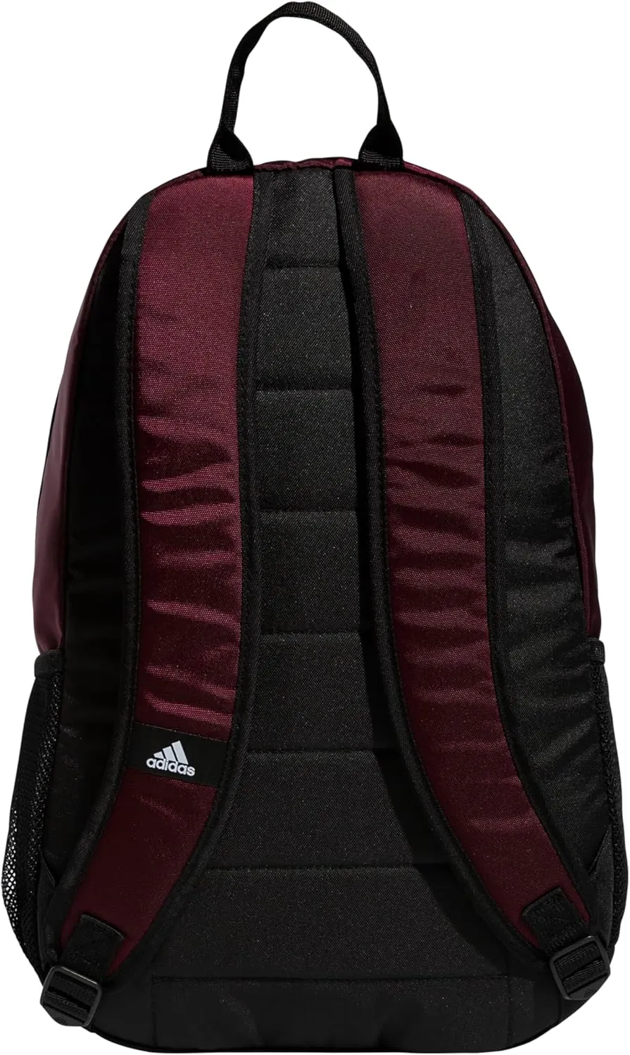 adidas Striker Sports Backpack for Soccer and More, Workout Bag for Men and Women, Team Maroon/Black/White, One Size