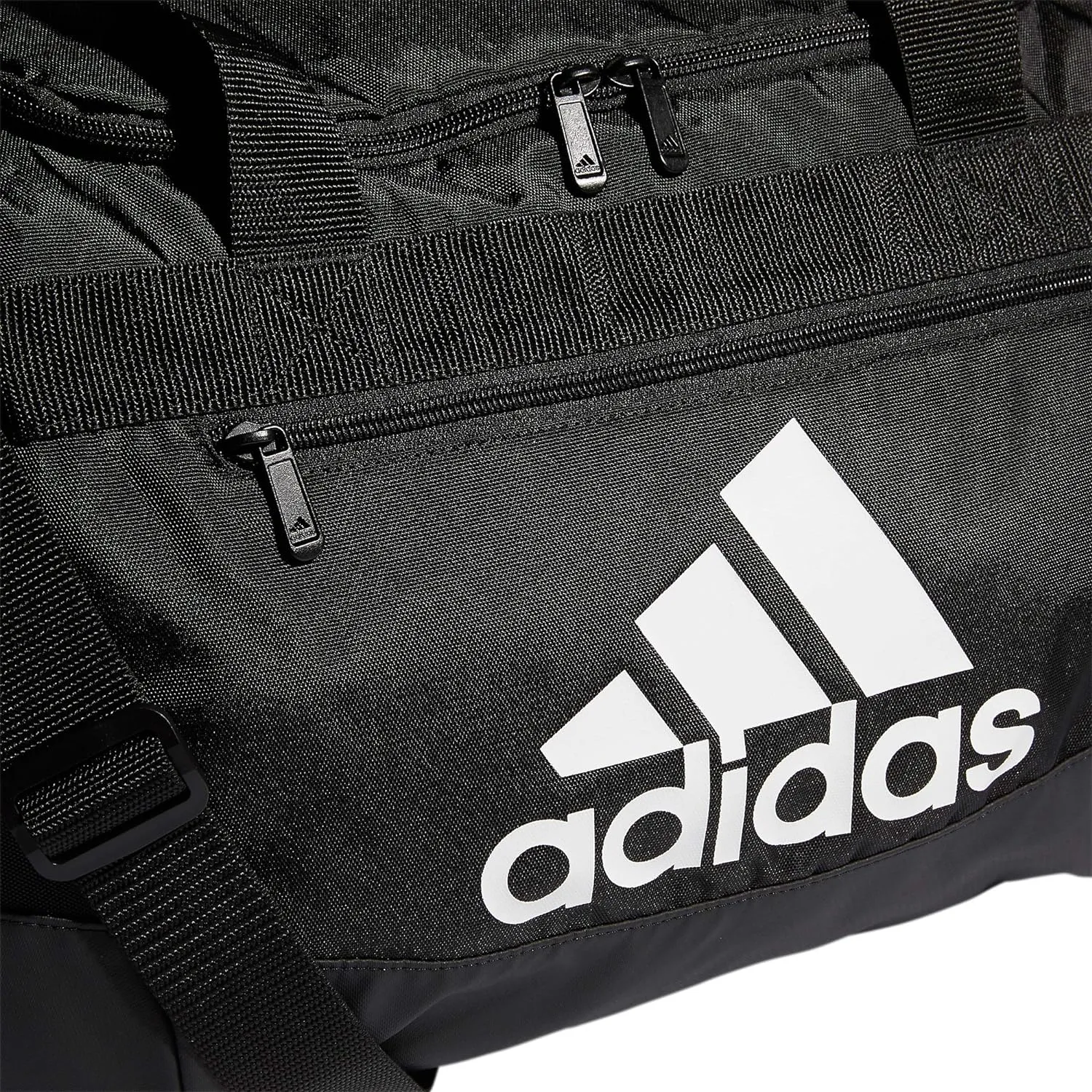adidas Unisex Defender 4.0 Gym Duffel Bag for Men and Women, Black/White, Small (38L)