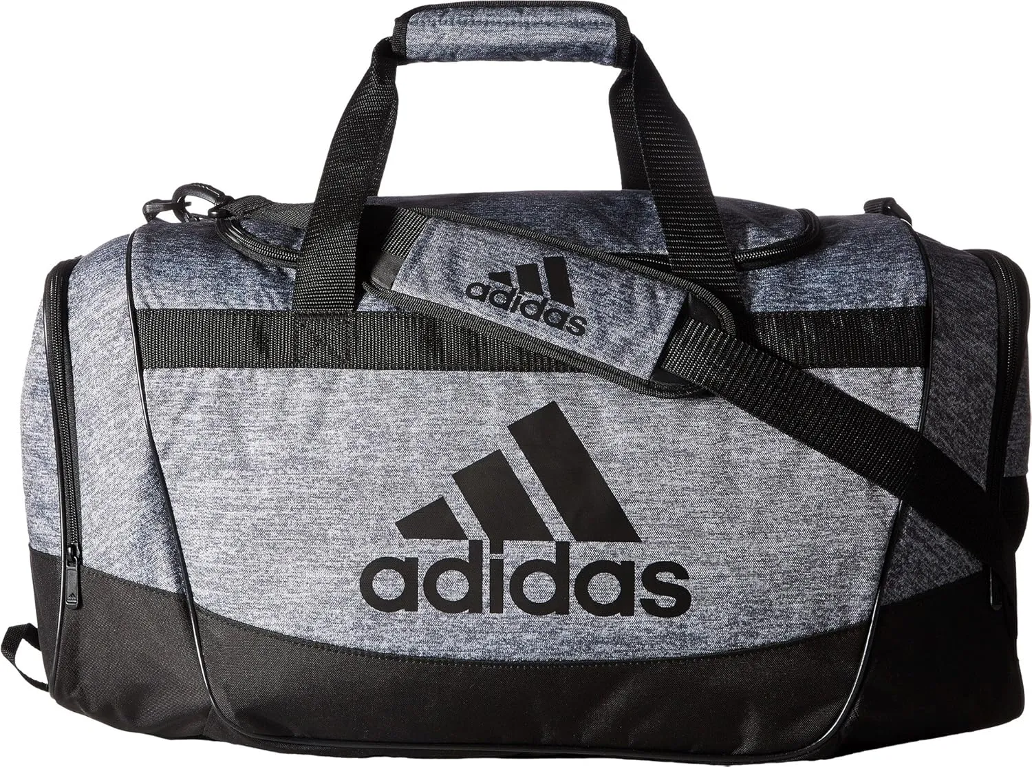 adidas Unisex Defender II Medium Duffel Bag, Jersey Onix/Black/Light Onix, ONE SIZE