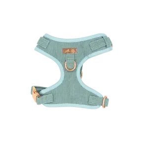 Adjustable Dog Harness LUXE| Sage Corduroy