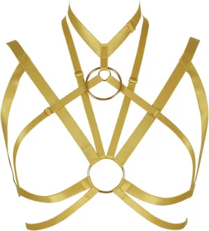 Adjustable size Gothic punk Women Bralette Clothing Carnival Party Harness Bra Top Lingerie cage
