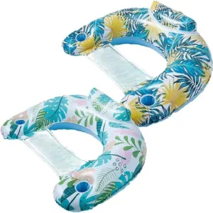 Adult Pool Floats Inflatable Pool Float Chairs Pool Chairs with Cup Holders Pool Floaties for Adults in Summer Tanning Beach Pool Toys