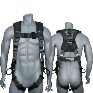AFP Digital Camouflage Universal Fall Protection Ergonomic Comfort Safety Harness, Soft Pressure-Relieving Perforated Breathable Padded Foam Shoulder, 3 D-Rings, Tongue Buckle, Mating Buckle