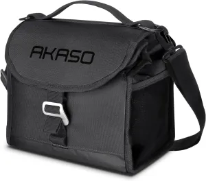 AKASO Insulated Cooler Lunch Bag Packable Lunch Box 12 Can Cooler Bag with Adjustable Shoulder Strap for Office Picnic, Black
