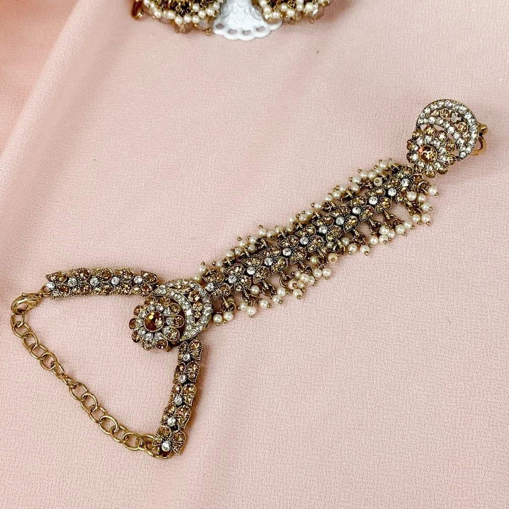 Aleena Hand Harness - Golden