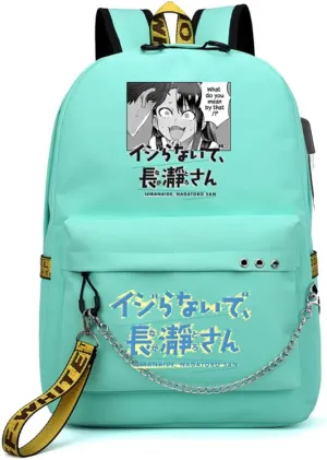 Anime Don't Toy With Me Miss Nagatoro Ijiranaide Nagatoro San Backpack Cosplay Backpack With Chain (3)