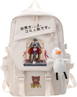 Anime Komi Cant Communicate Komi Shouko San Excited Cosplay Aesthetic Backpack With pendant (13)