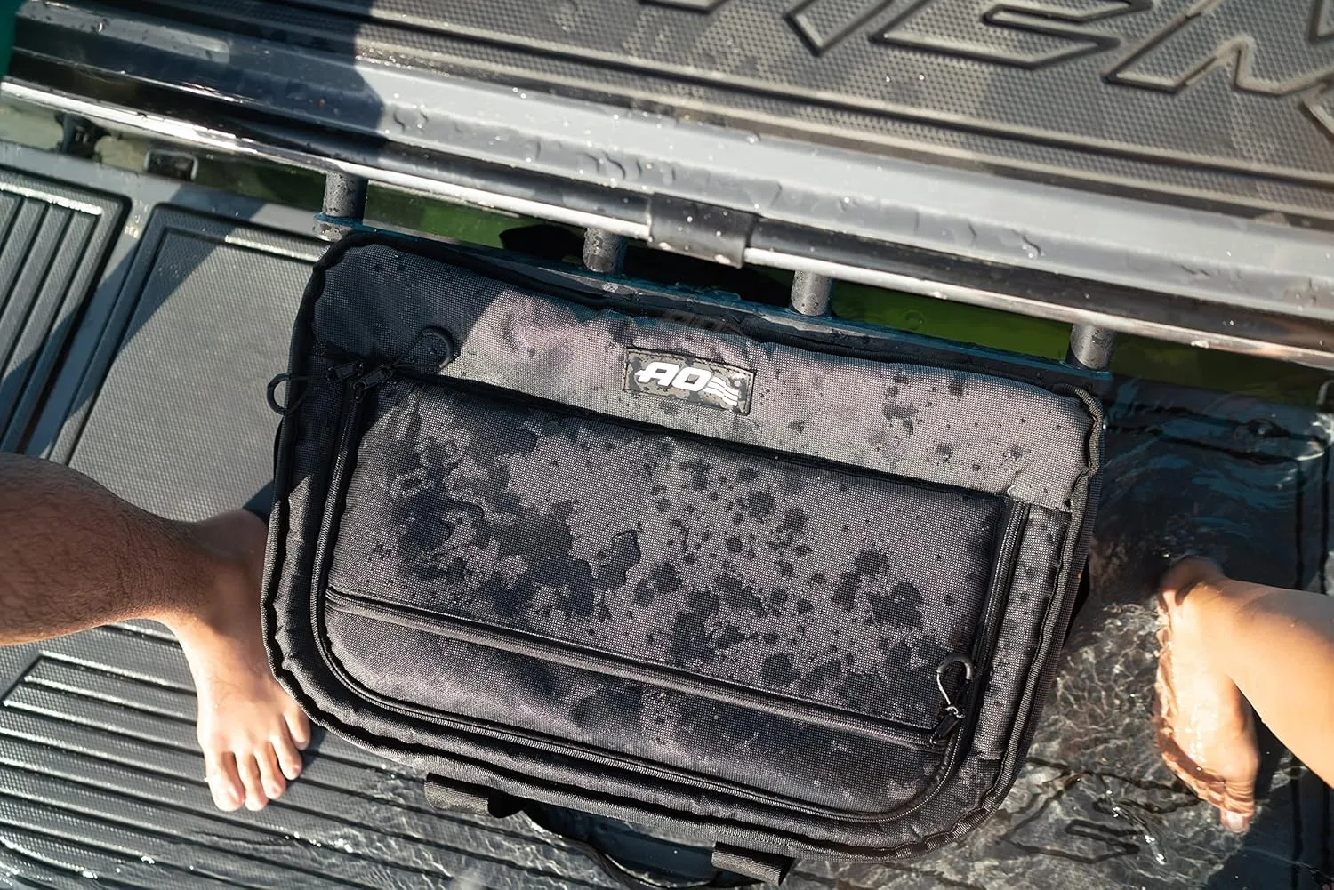 AO Coolers Stow N' Go Cooler, Low-Profile, Leakproof with High-Density Insulation, Holds Ice for 24 Hours, Carbon Black, 38 Pack