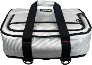 AO Coolers Stow N' Go Cooler, Low-Profile, Leakproof with High-Density Insulation, Holds Ice for 24 Hours, HD Carbon Silver, 38 Pack