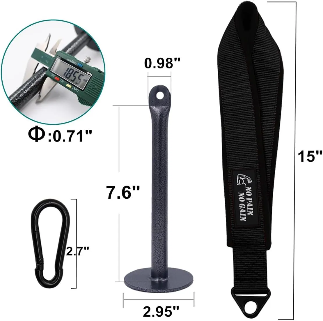Arm Wrestling Training Strap Belt Hand Grip Arm Finger Forearm Exerciser Strengthener for Cable Machine and Free Weight