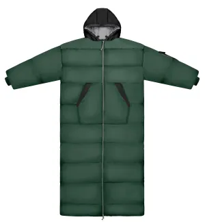 Army Green and Black Long Sleeve Sleeping Bag Jacket L-XXL