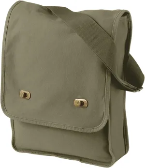 Authentic Pigment-Dyed Canvas Field Bag, KHAKI GREEN, One Size