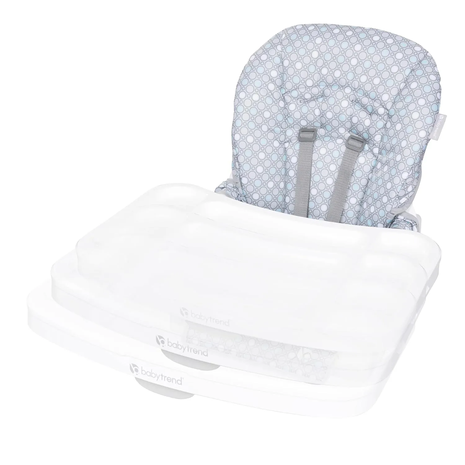 Baby Trend Adapt SpaceSaving Booster High Chair, Elephant Meadow Coral