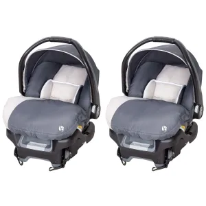 Baby Trend Ally Adjustable Comfortable Carry 35 Pound Infant Baby Car Seat and Base Set, Gray Magnolia (2 Pack)