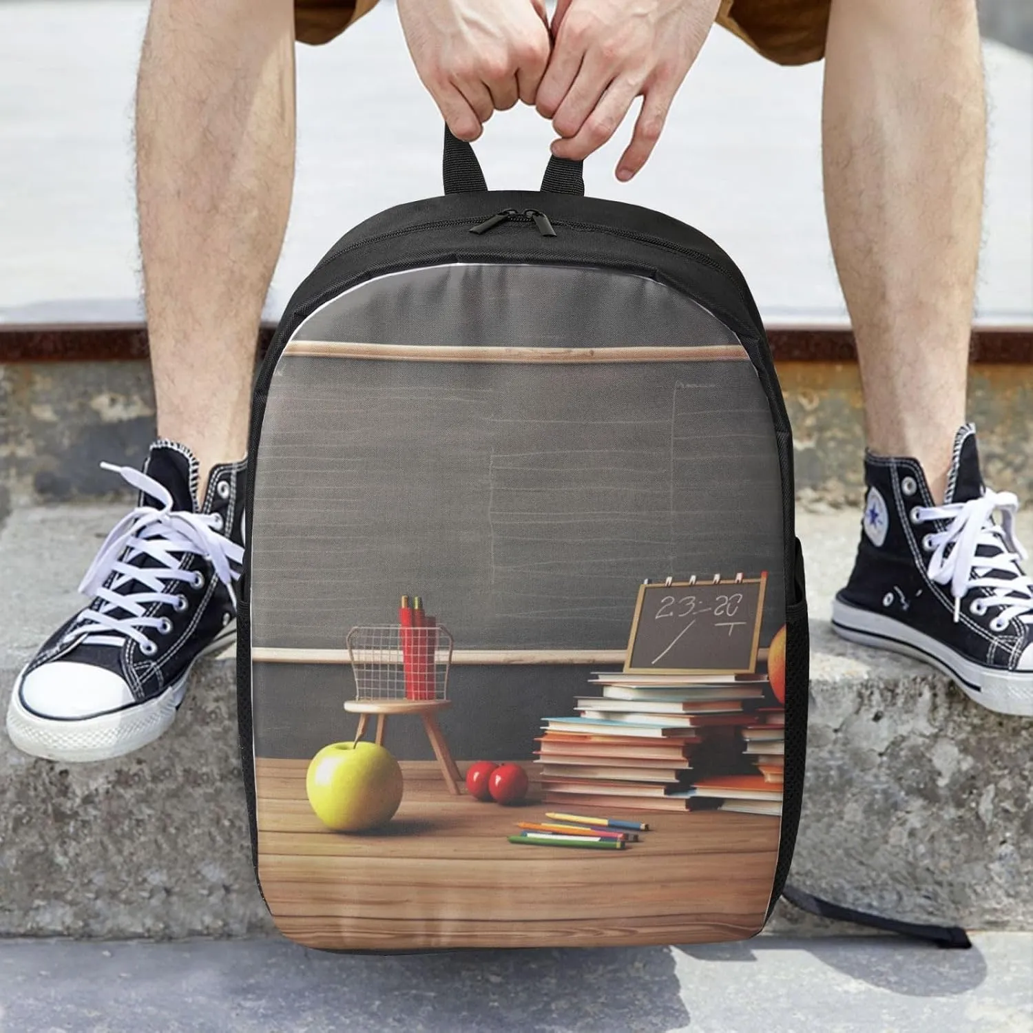 Backpack Travel Laptop Backpack for Men Women teacher classroom chalkboard Computer Backpacks 17 inch Casual Daypack