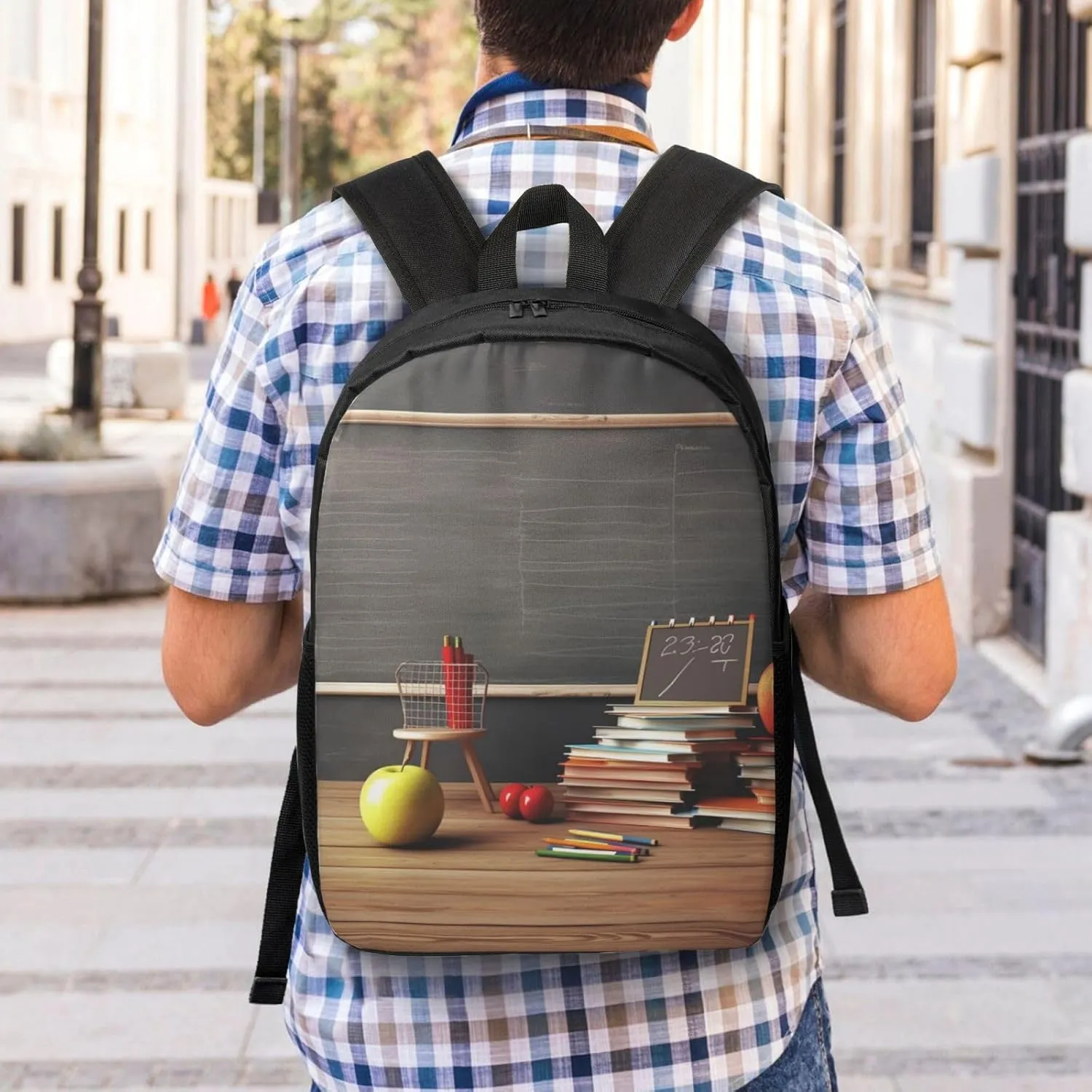 Backpack Travel Laptop Backpack for Men Women teacher classroom chalkboard Computer Backpacks 17 inch Casual Daypack