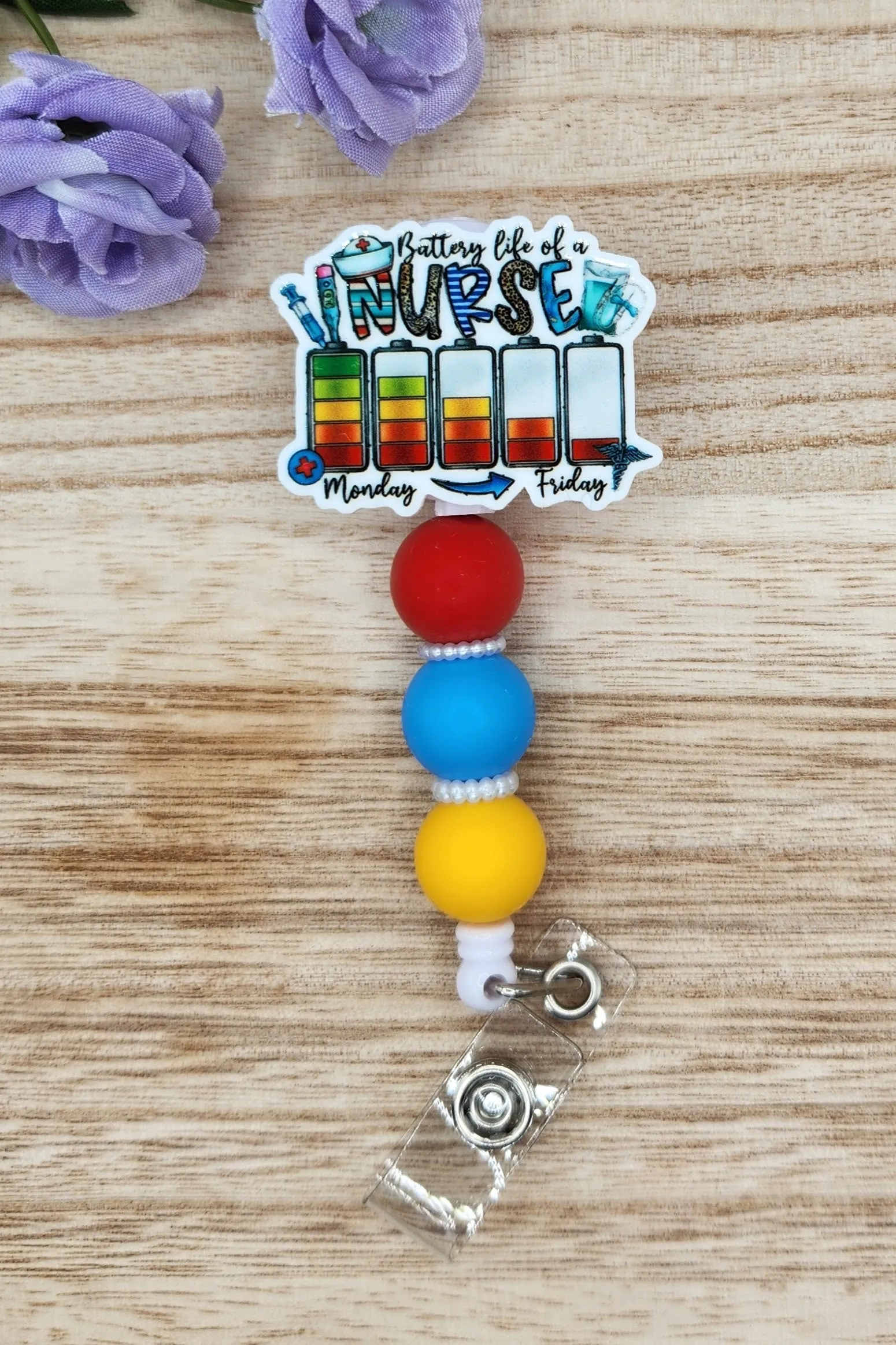 Badge Reel-Battery Life of a Nurse NP002