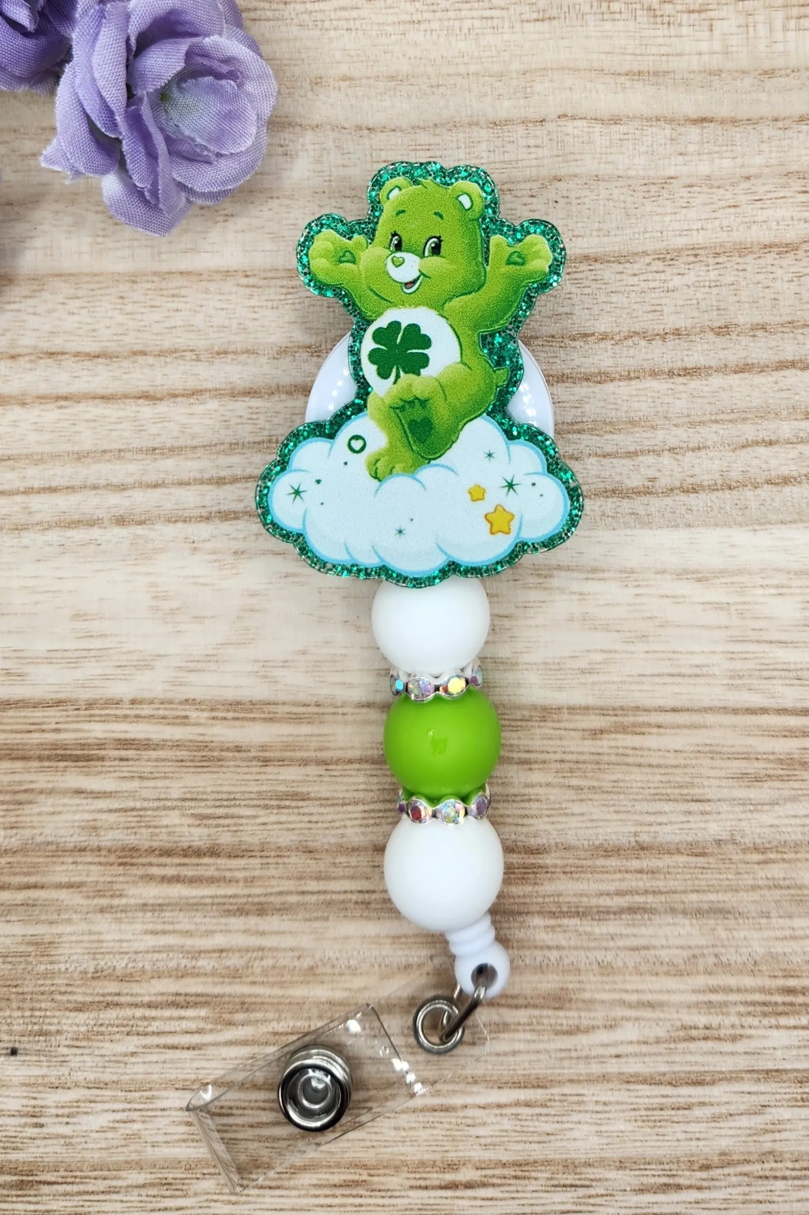 Badge Reel-Care Bear Good Luck CM021