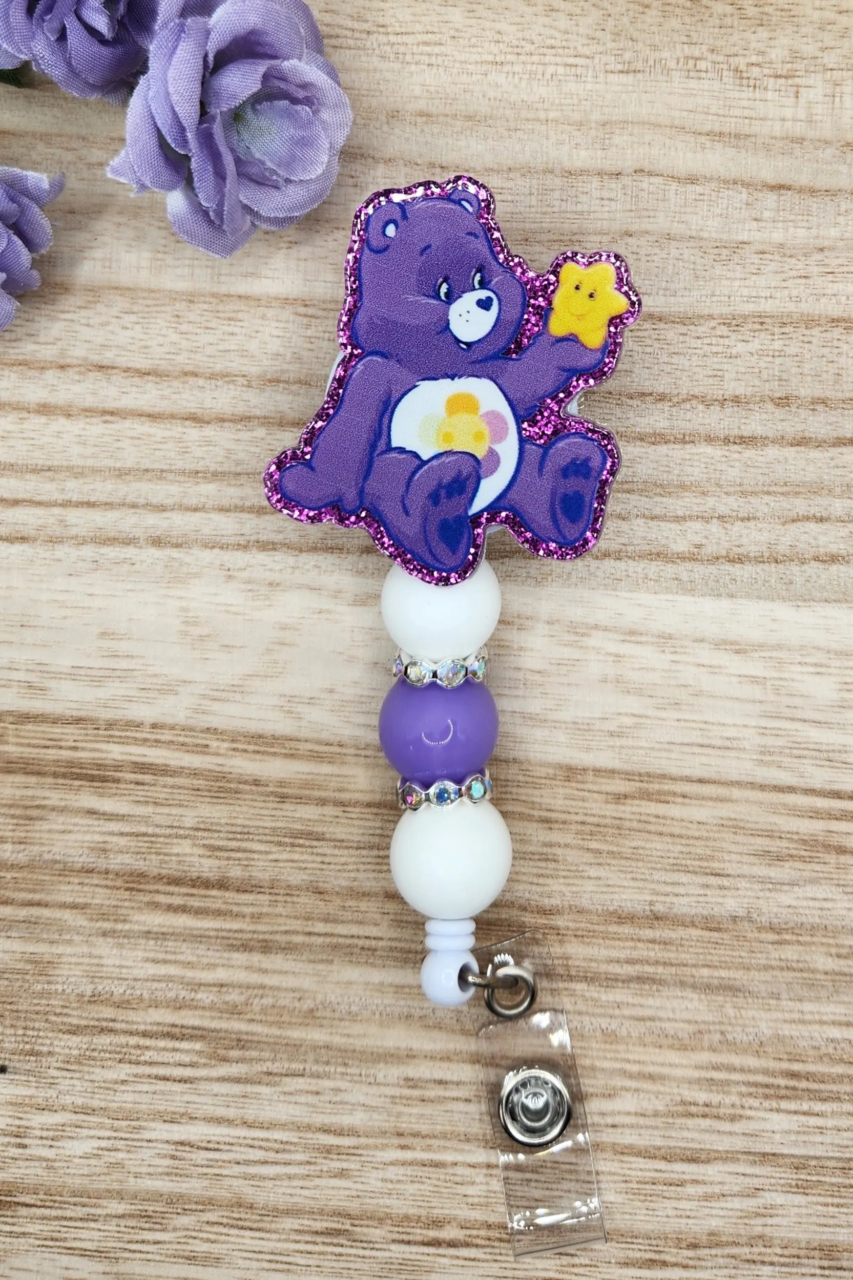 Badge Reel-Care Bear Harmony Flower CM022
