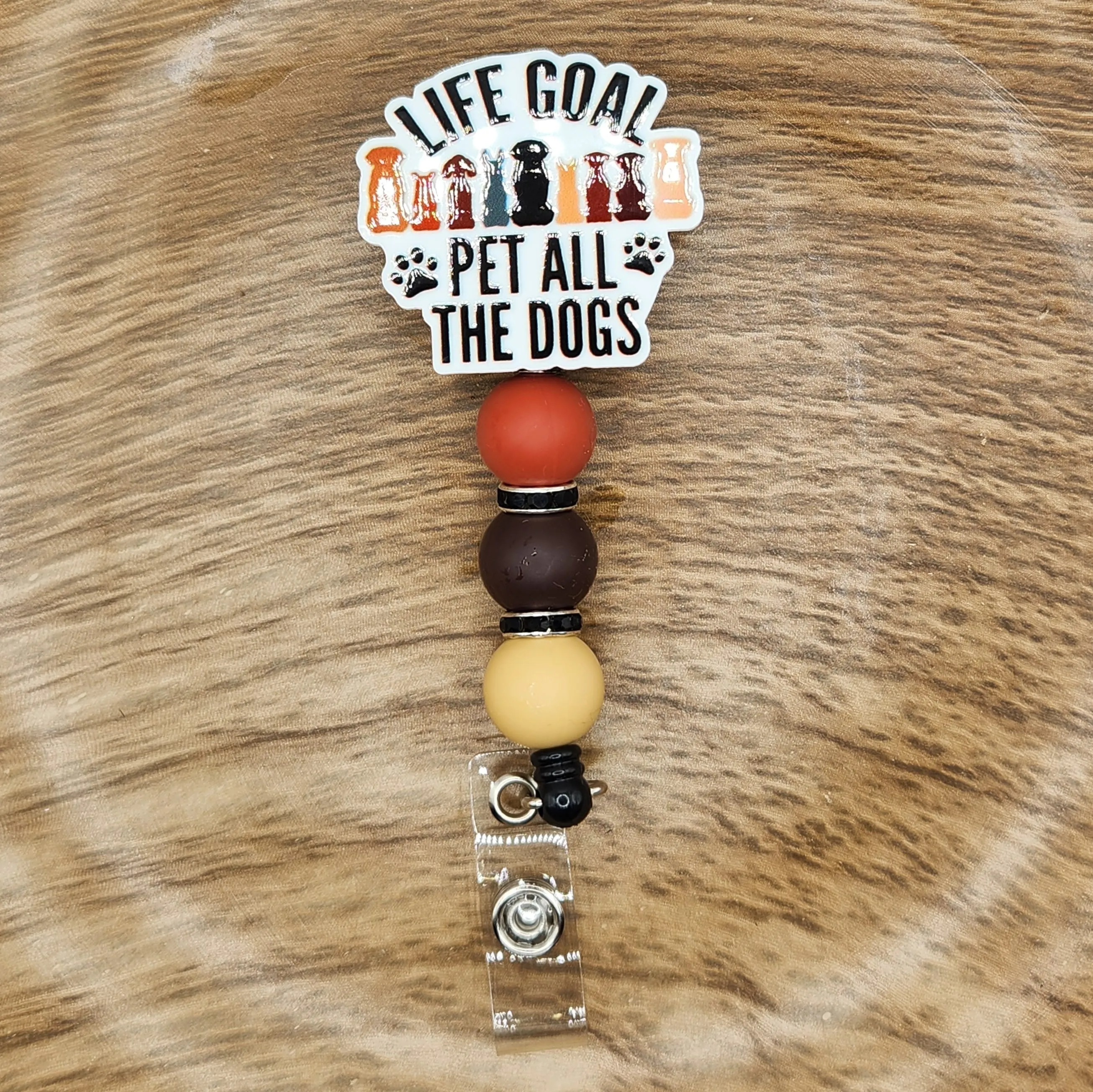 Badge Reel-Life Goal Pet All the Dogs AV004