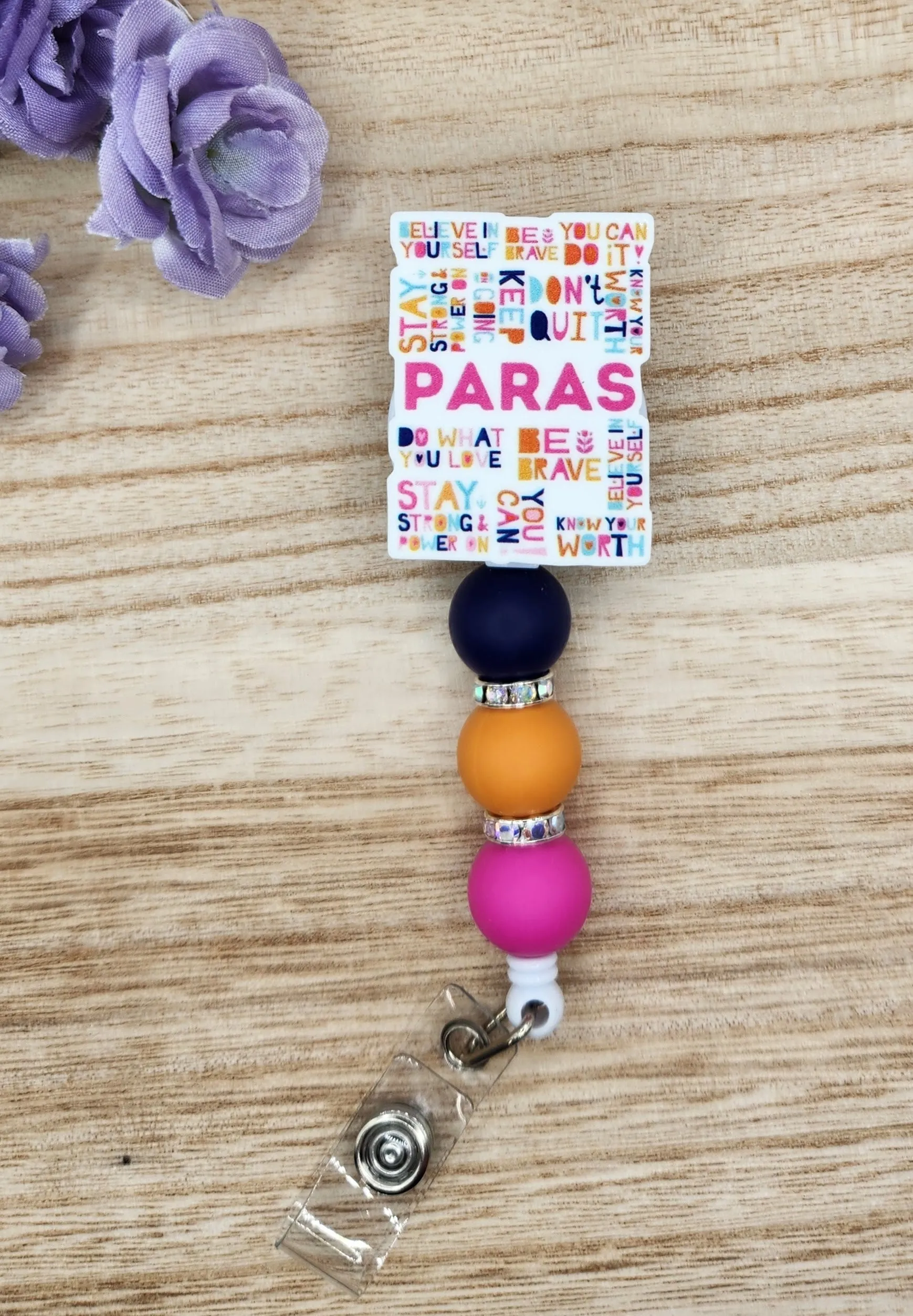 Badge Reel-Paras Words (Brights) TS015