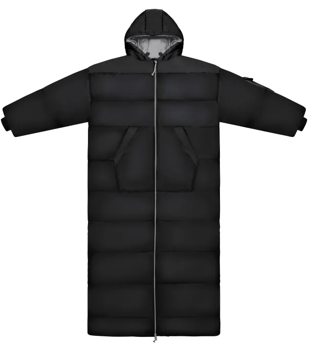 Balck Long Sleeve Sleeping Bag Jacket S-L