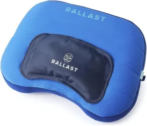 Ballast Cool Combo Beach Pillow - One Inflatable Pillow   One Cooling Pack Bundled Together, The Best Way to Chill at The Beach, Pool, Or Camping (Ocean Blue)