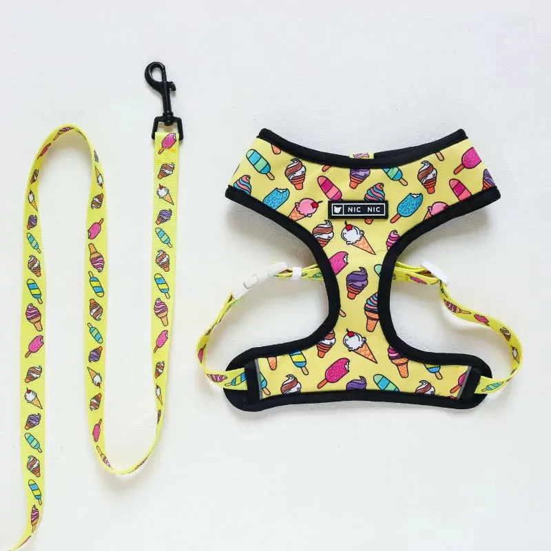 BarkSwirl Dachshund Ice Cream Harness and Leash