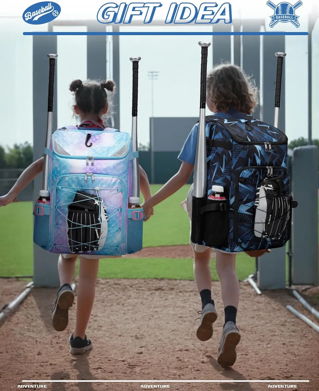 Baseball Softball Bag for Kids Boys Girls Ages 6-8 8-12 12-14 Large Youth Bat Bag Backpack with Ventilated Shoe Compartment Baseball Softball Tball Stuff Supplies