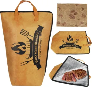 BBQ Blanket for Resting Meat - Insulated Reusable Resting Bag for Brisket, BBQ Meat Resting Blanket for Large Beef Turkeys Pork