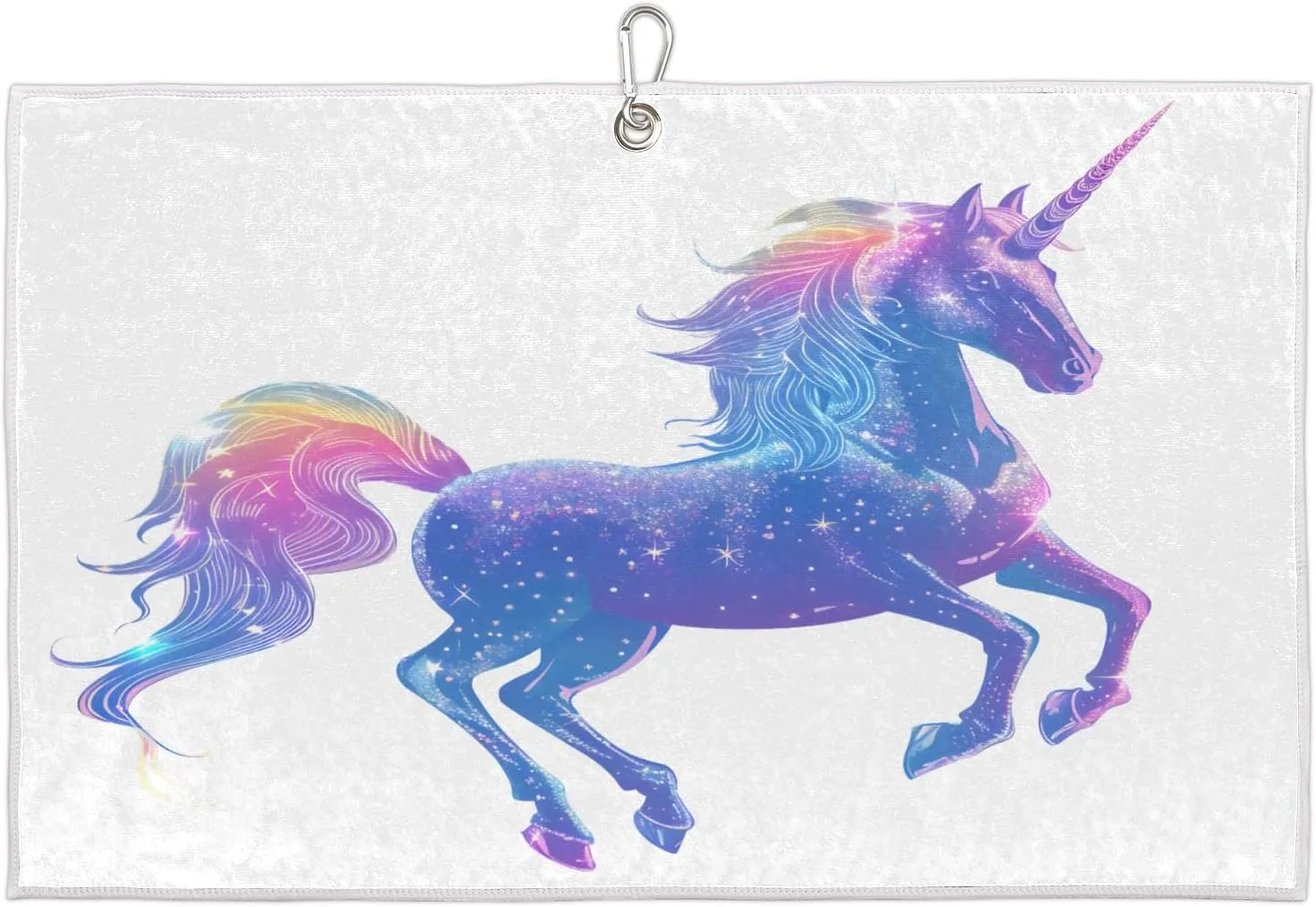 Beautiful Horses Golf Towel with Heavy Duty Carabiner Ultra Absorbent Quick Dry Perfect for Cleaning Clubs Balls Gear Essential Golf Accessory for Men Women Kids